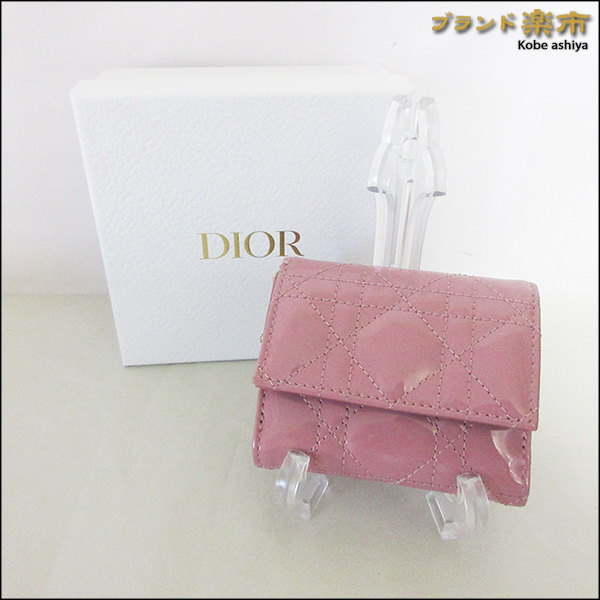 高評価！ 三つ折り レディディオール Dior Christian 財布 M64P ...