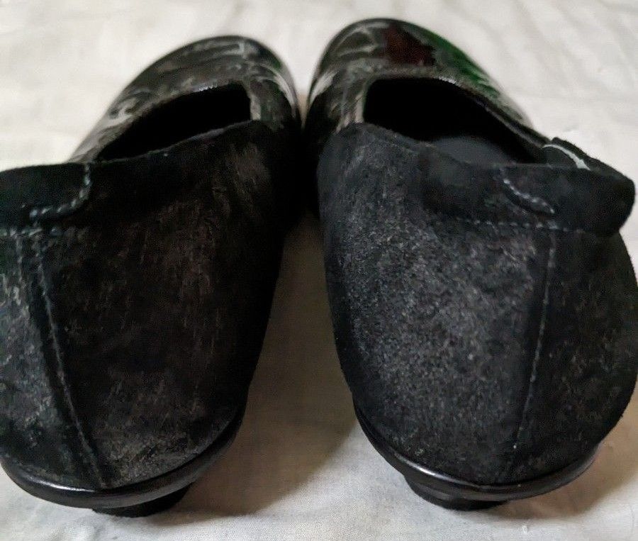 美品　菊池の靴　パンプス　黒　22cm 3E