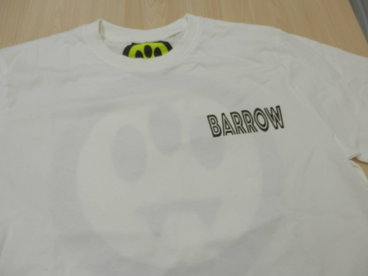 BARROW バロー Lサイズ ホワイト 034081 ブランドロゴビッグプリントTシャツ カラフル ユニセックス イタリア製　Tシャツ【BA12】_画像5
