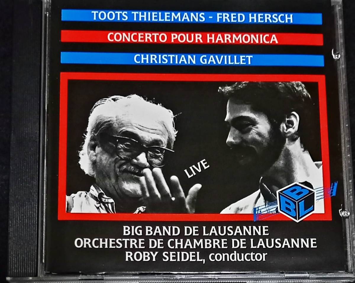 廃盤 Concerto pour harmonica Toots Thielemans Big Band De LausanneOrchestre de Chambre de Lausanne トゥーツシールマンス レア！