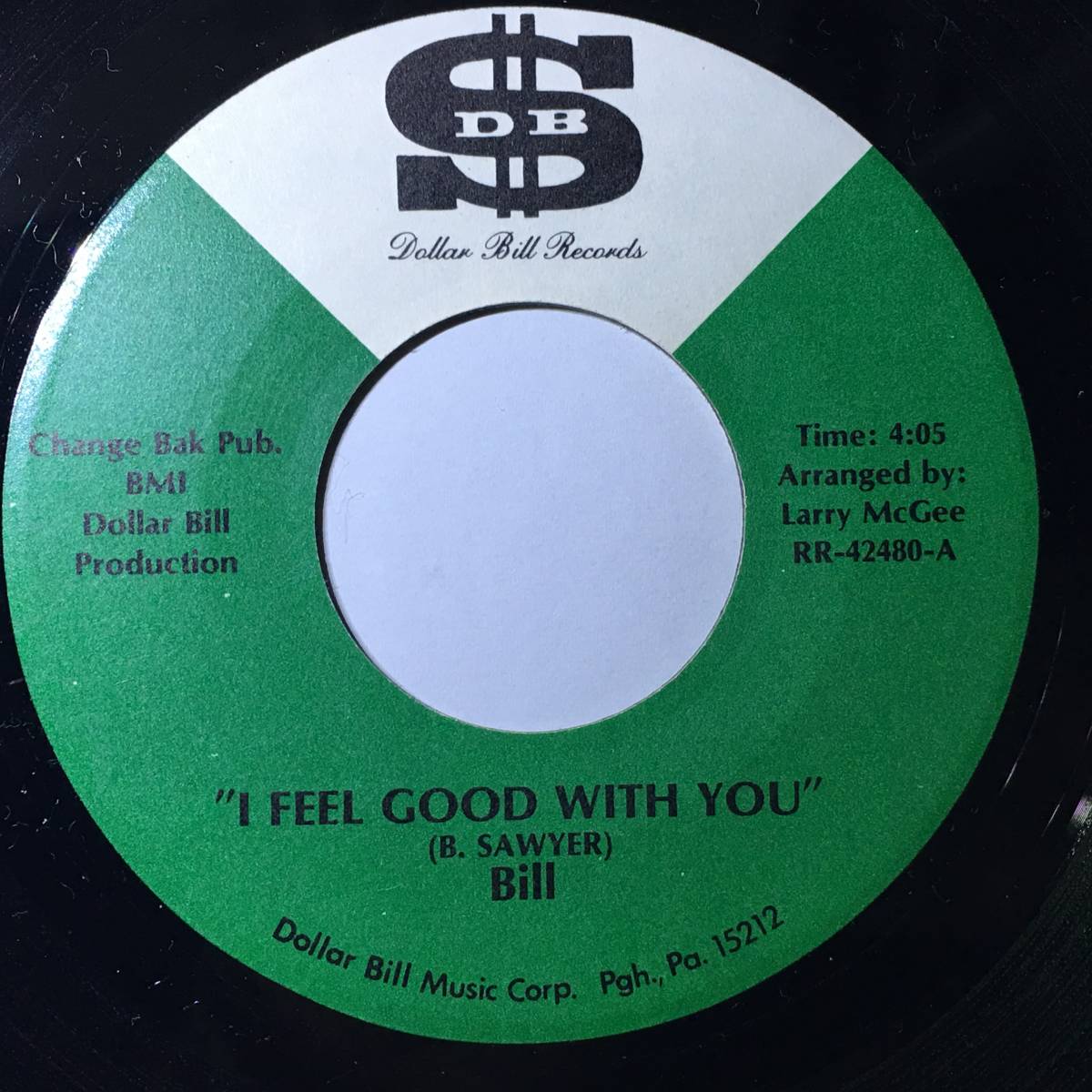 Bill 「I Feel Good With You / Space Lady」 soul45 modern soul 7インチ