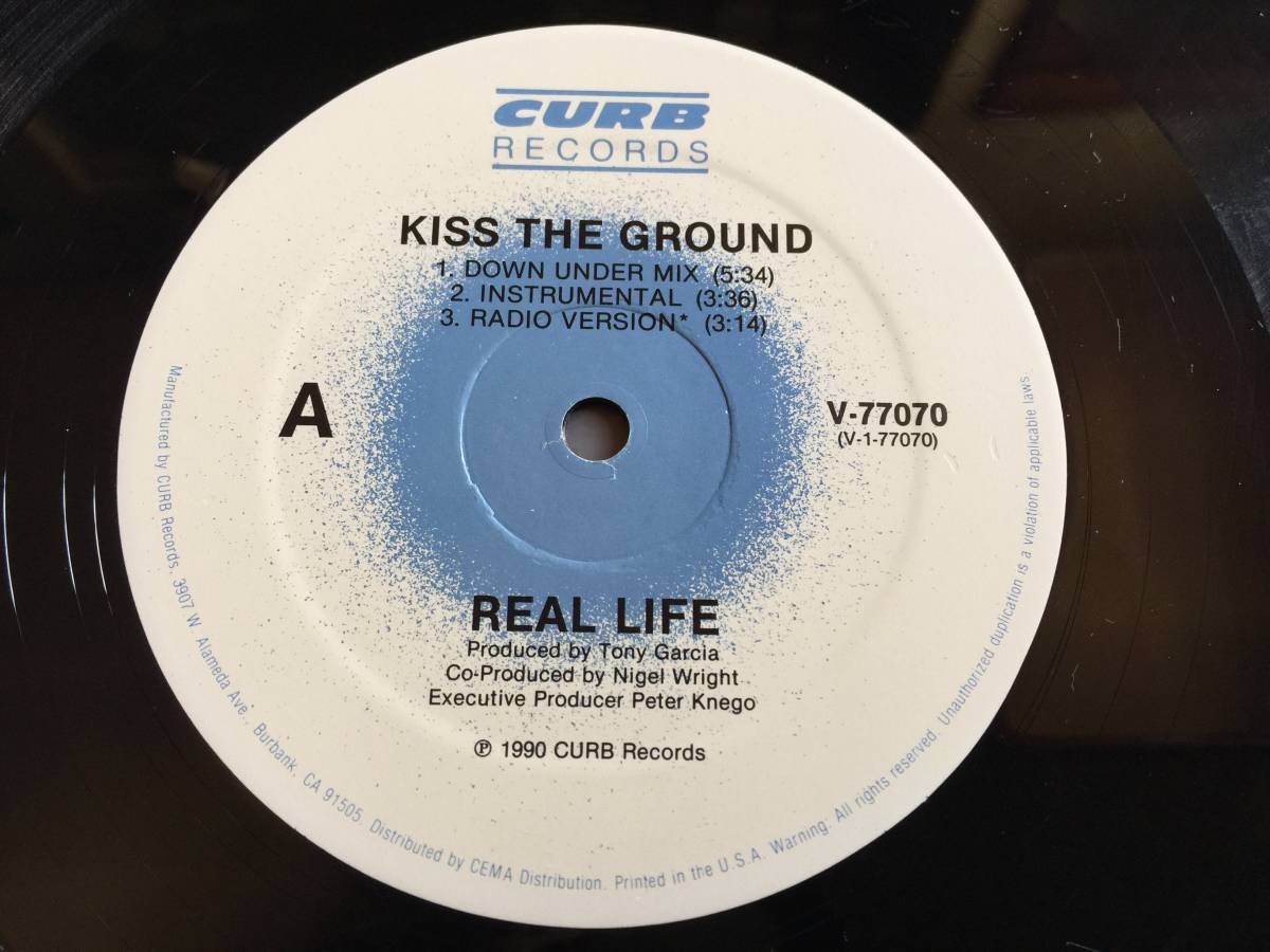 ★Real Life Kiss The Ground 12EP★ Qsoc1 ★ Curb Records V-77070_画像4