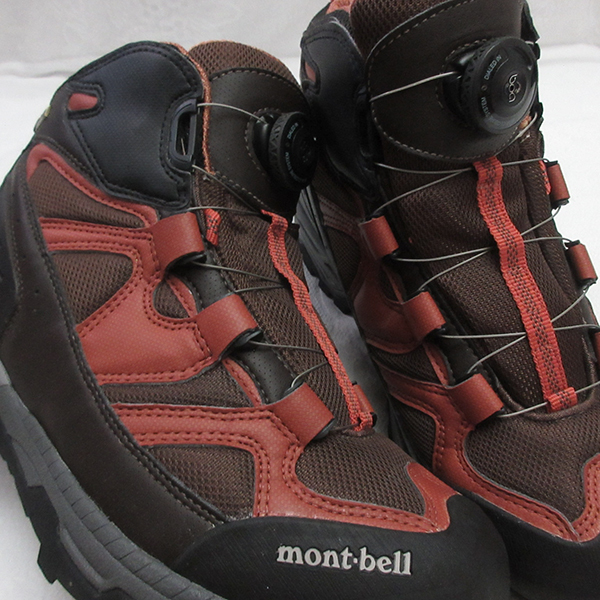 美品・GORE-TEX搭載！■mont-bell モンベル マリポサトレール 26.5cm BOA機能トレッキング ブーツ シューズ 登山 靴 ゴアテックス 防水_画像8