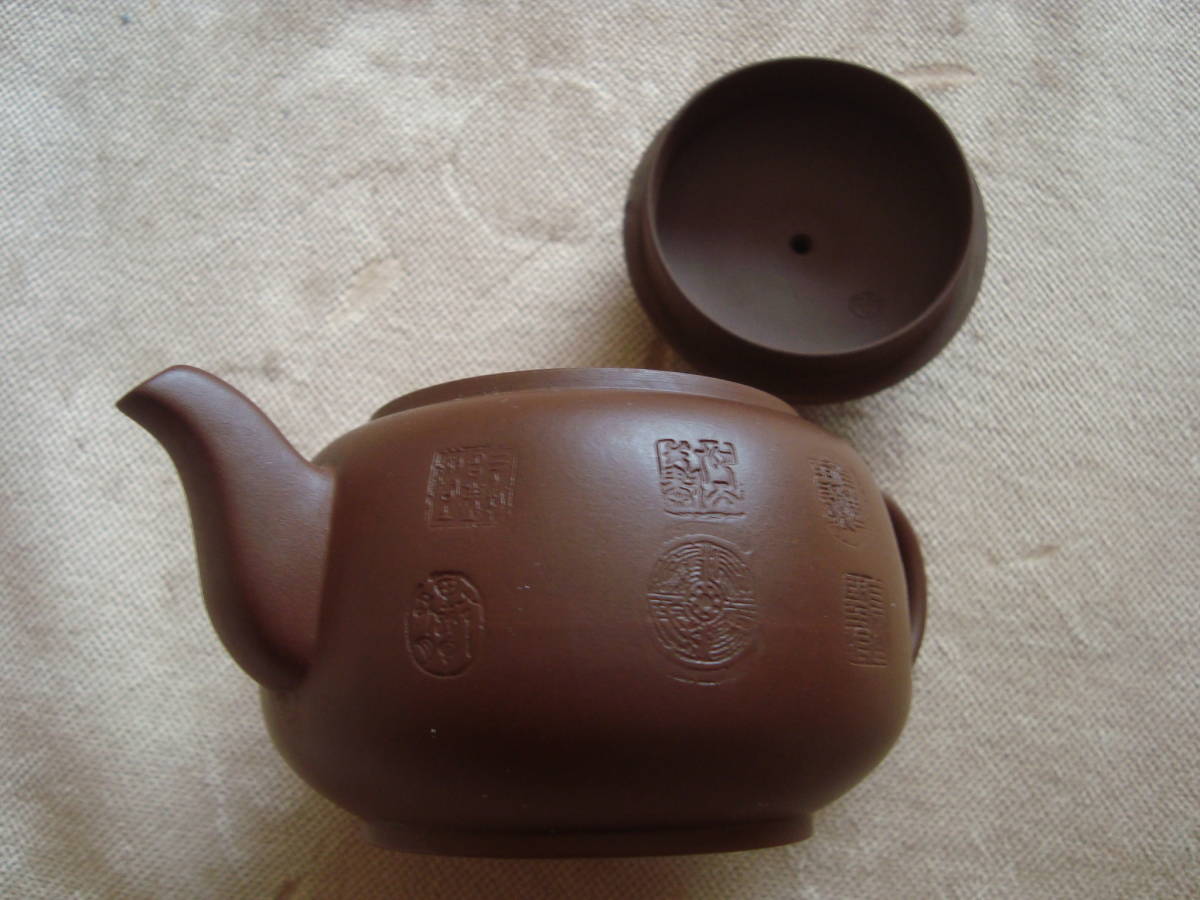 中国茶 急須 こげ茶 美品の画像4