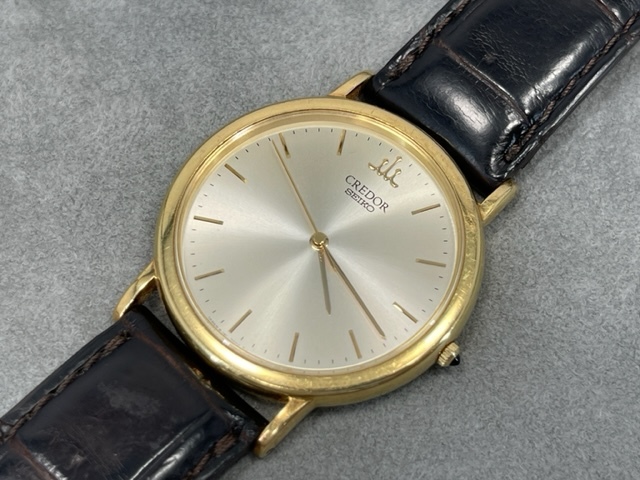 本物新品保証】 18KT CREDOR SEIKO セイコー 8J81-7000 USED品 電池