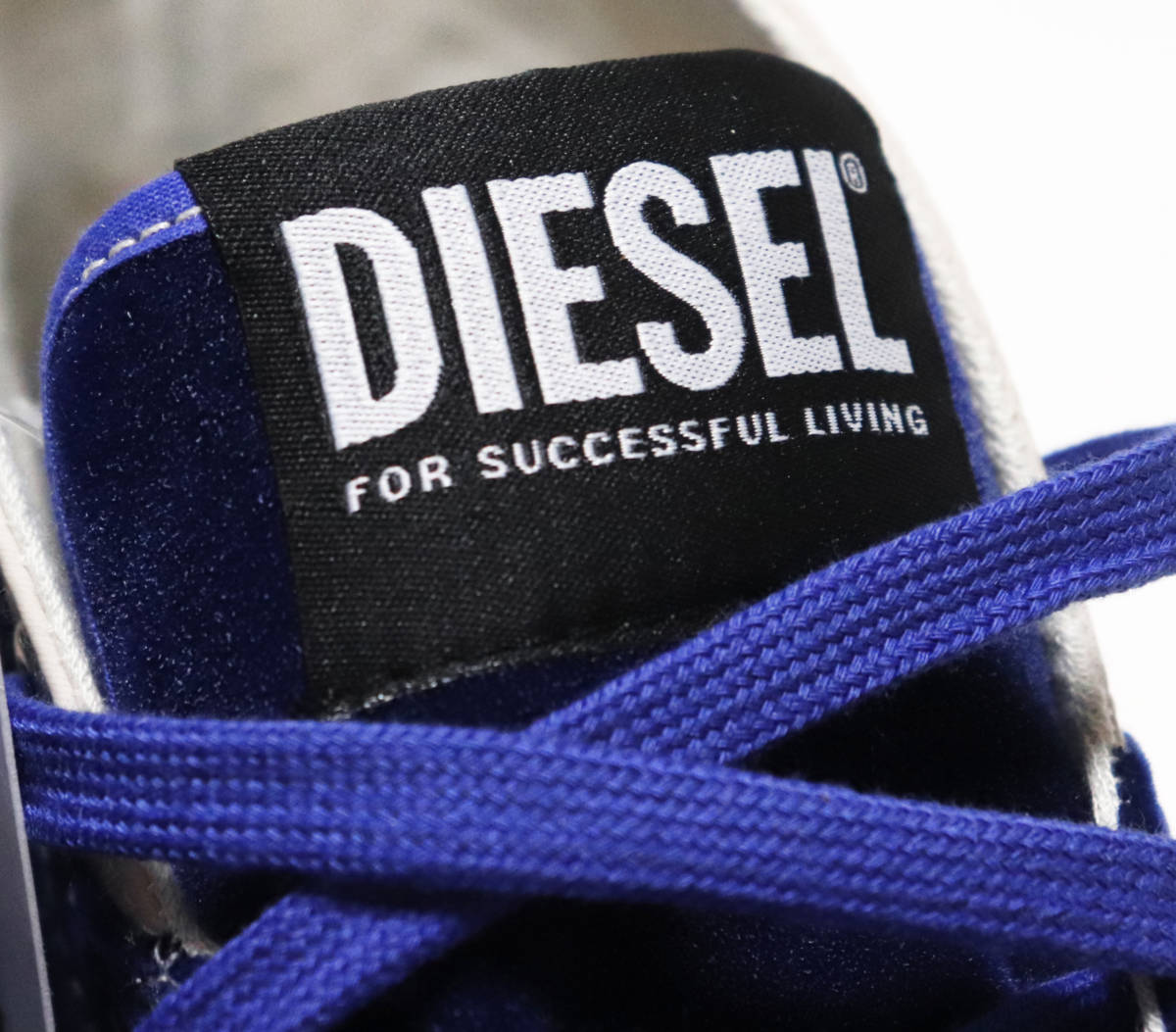 《DIESEL ディーゼル》新品 バルカナイズドソール モヒカンラバーパッチ ハイカットスニーカー US10.5(28.5cm) A8837_画像6