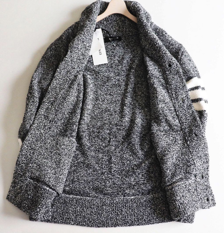 《1PIU1UGUALE3 RELAX》新品 ビッグロゴ もこふわ カーディガンジャケット+パンツ セットアップ M(W80~86)A8856