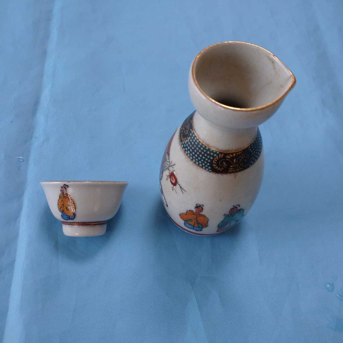 即決 和食器九谷焼酒器徳利お猪口セットとっくりおちょこ昭和 即決 和食器九谷焼酒器徳利お猪口セットとっくりおちょこ昭和