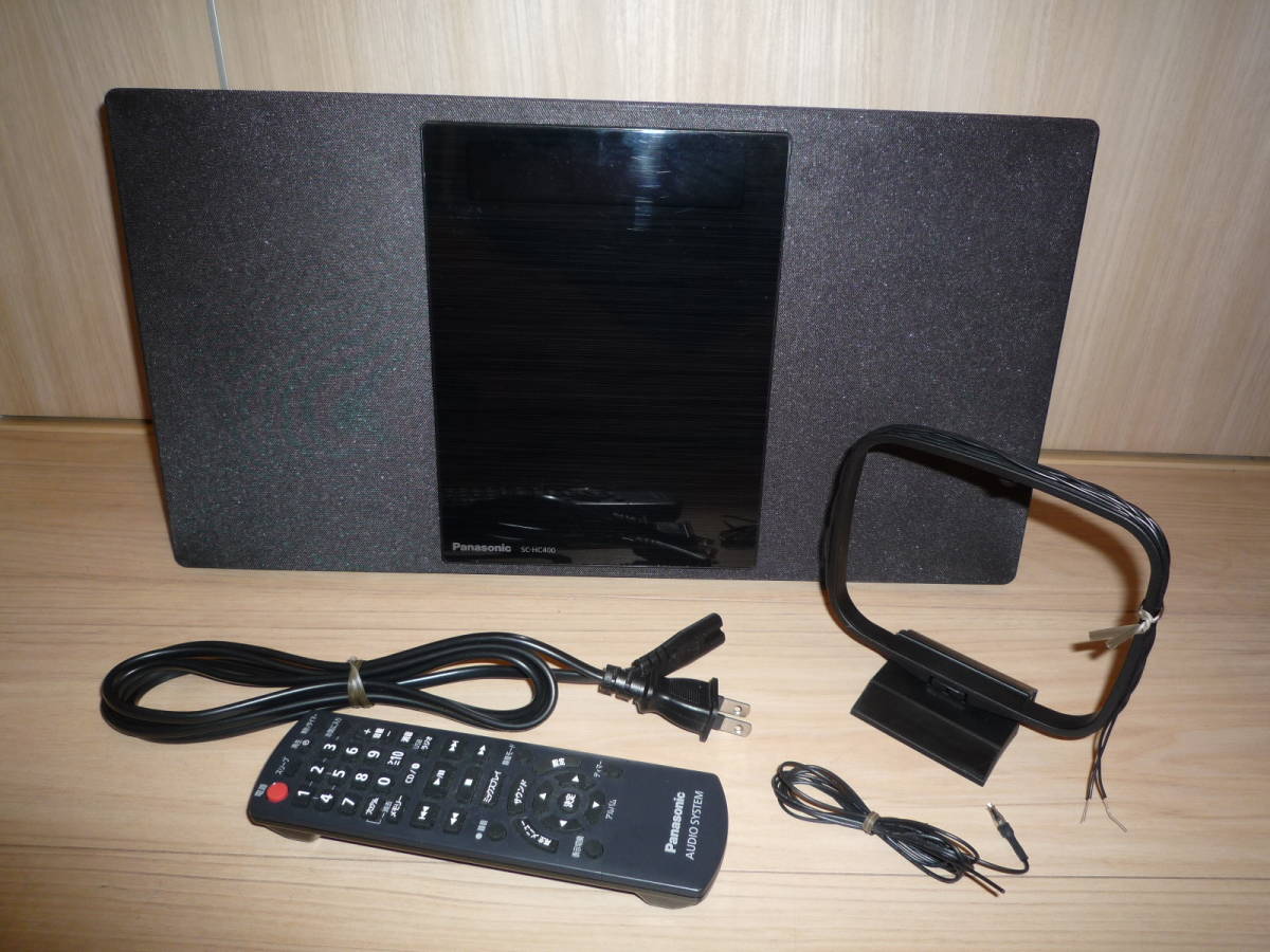 【中古】Panasonic/パナソニック Bluetooth対応コンパクトステレオシステム：SC-HC400/リモコン付属●2019年製/ミニコンポ_画像1