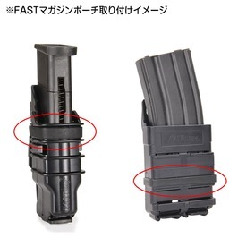 ミリタリーラバーバンド FASTマグポーチ用 スペアパーツ 滑り止めバンド 5個セット [ ブラック / 小 ] ゴムバンドの画像3