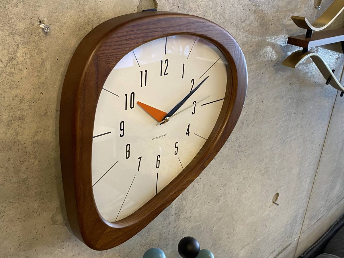 Atomic design wood Wall Clock(検索 アトミック,北欧ビンテージ,サンバースト,ミッドセンチュリー,イームズ,50's,60's,スペースエイジ_画像3