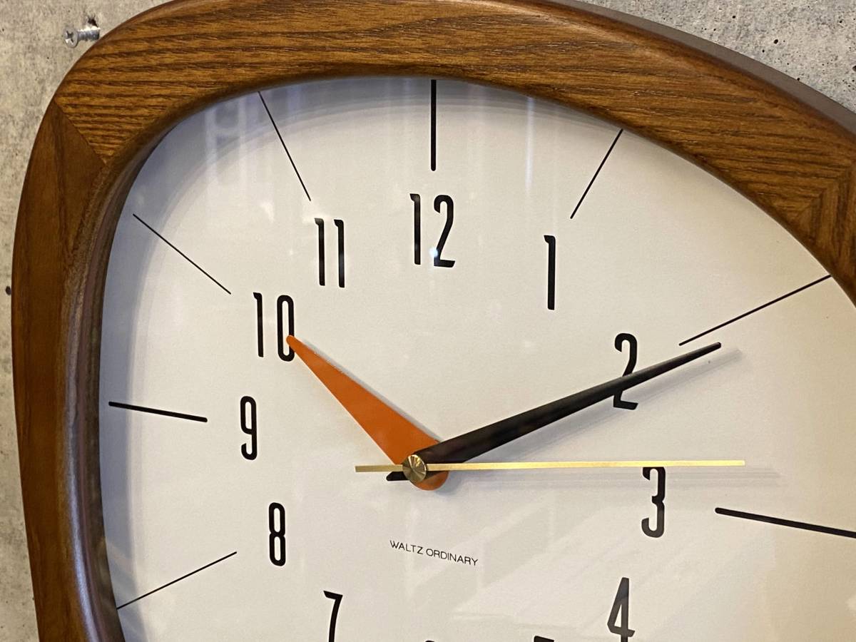 Atomic design wood Wall Clock(検索 アトミック,北欧ビンテージ,サンバースト,ミッドセンチュリー,イームズ,50's,60's,スペースエイジ_画像4