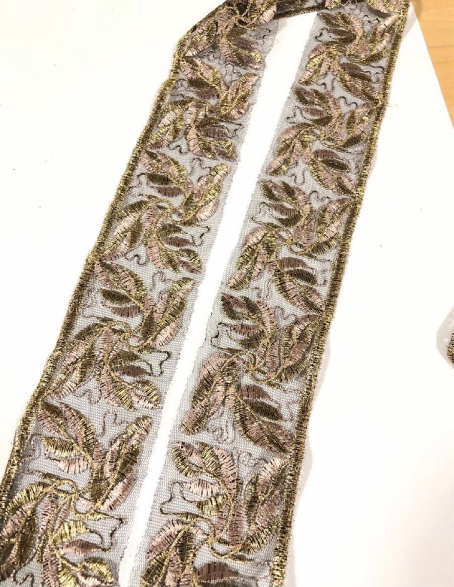 エレガント花柄刺繍チュールレース手芸高品質ハンドメイド洋服縫製素材 3m幅6cm