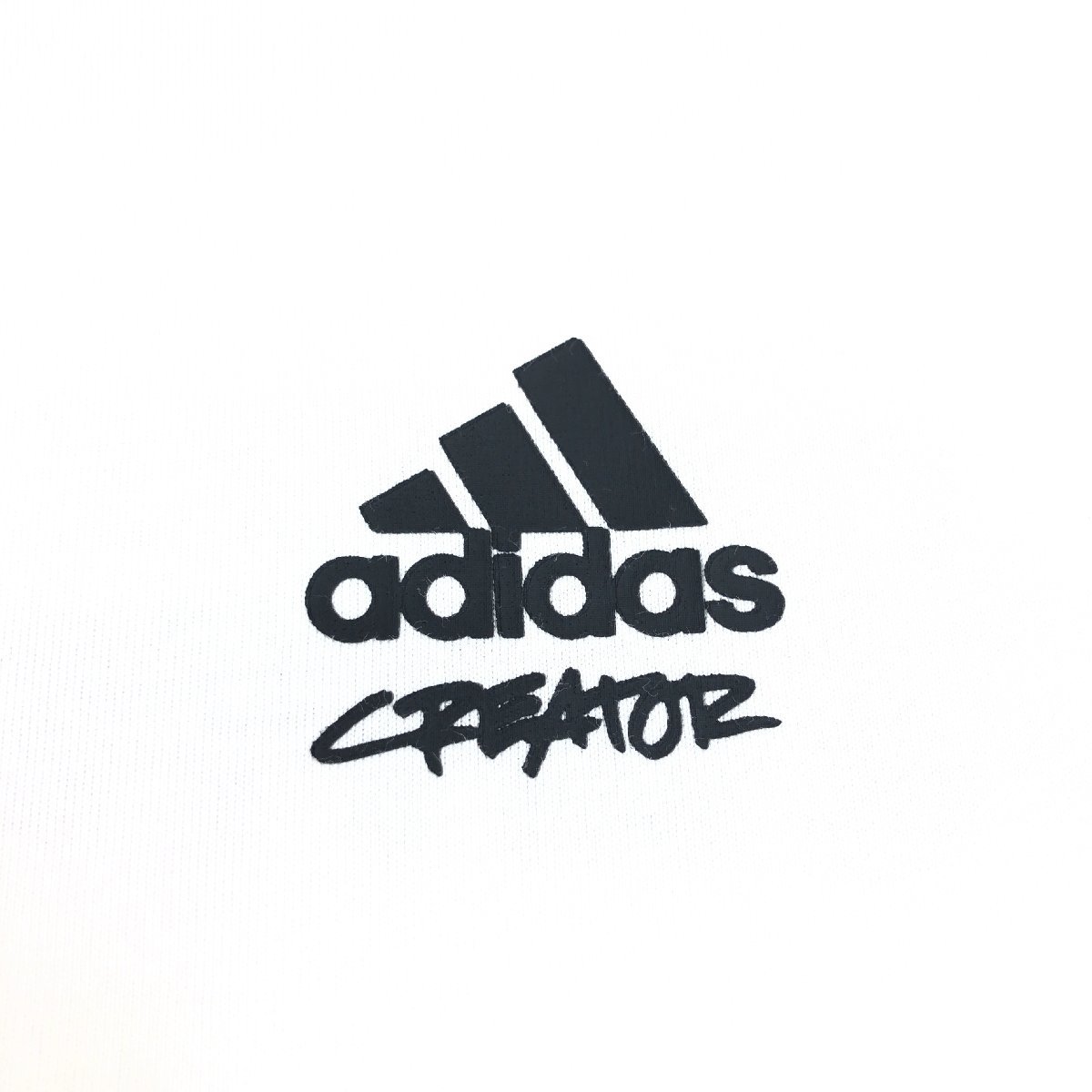 adidas アディダス CLIMALIT ロゴプリント バックプリント Tシャツ O 白 ホワイト 半袖 XL 2L LL 特大 大きいサイズ 国内正規品 メンズ_画像4