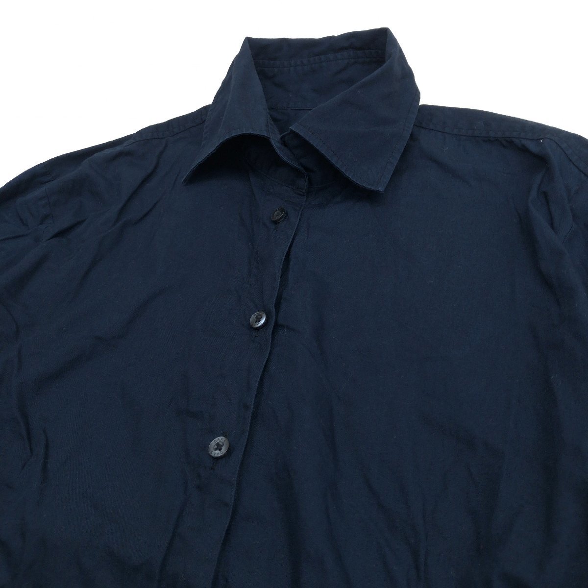 DAKS ダックス サイドライン シャツ 42(XL相当) 濃紺 ネイビー 長袖 ブラウス LL 2L ゆったり 大きいサイズ レディース 女性用_画像4