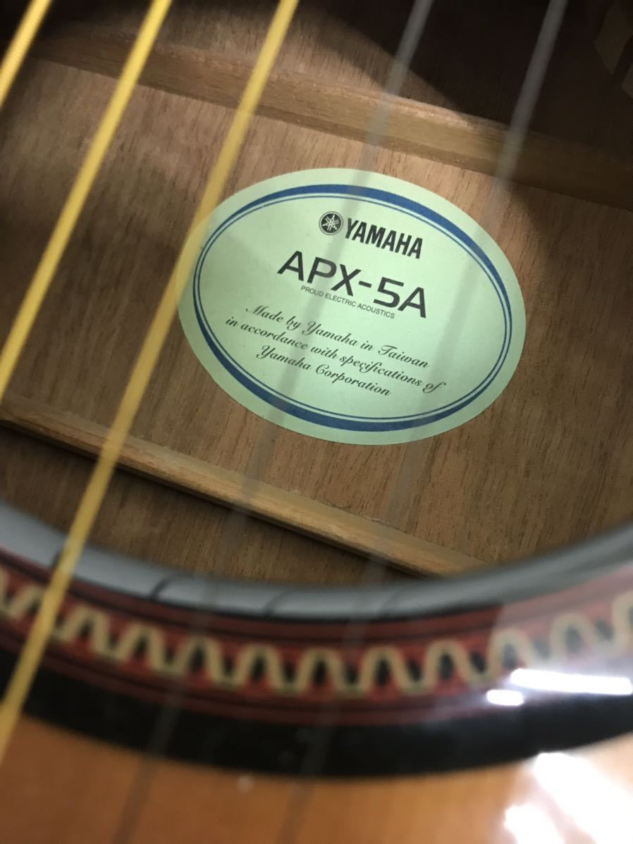 【a4】 YAMAHA APX-5A ヤマハ アコースティックギター　エレアコ　JUNK y2734 1006-68_画像5