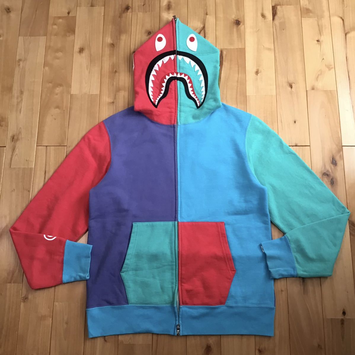 Crazy color シャーク パーカー Lサイズ shark full zip hoodie a