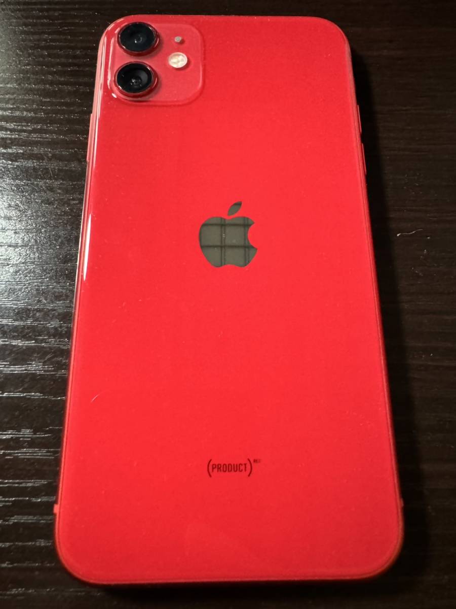 iPhone 11 128GB （PRODUCT）RED 中古 美品 sim フリー(iPhone)｜売買