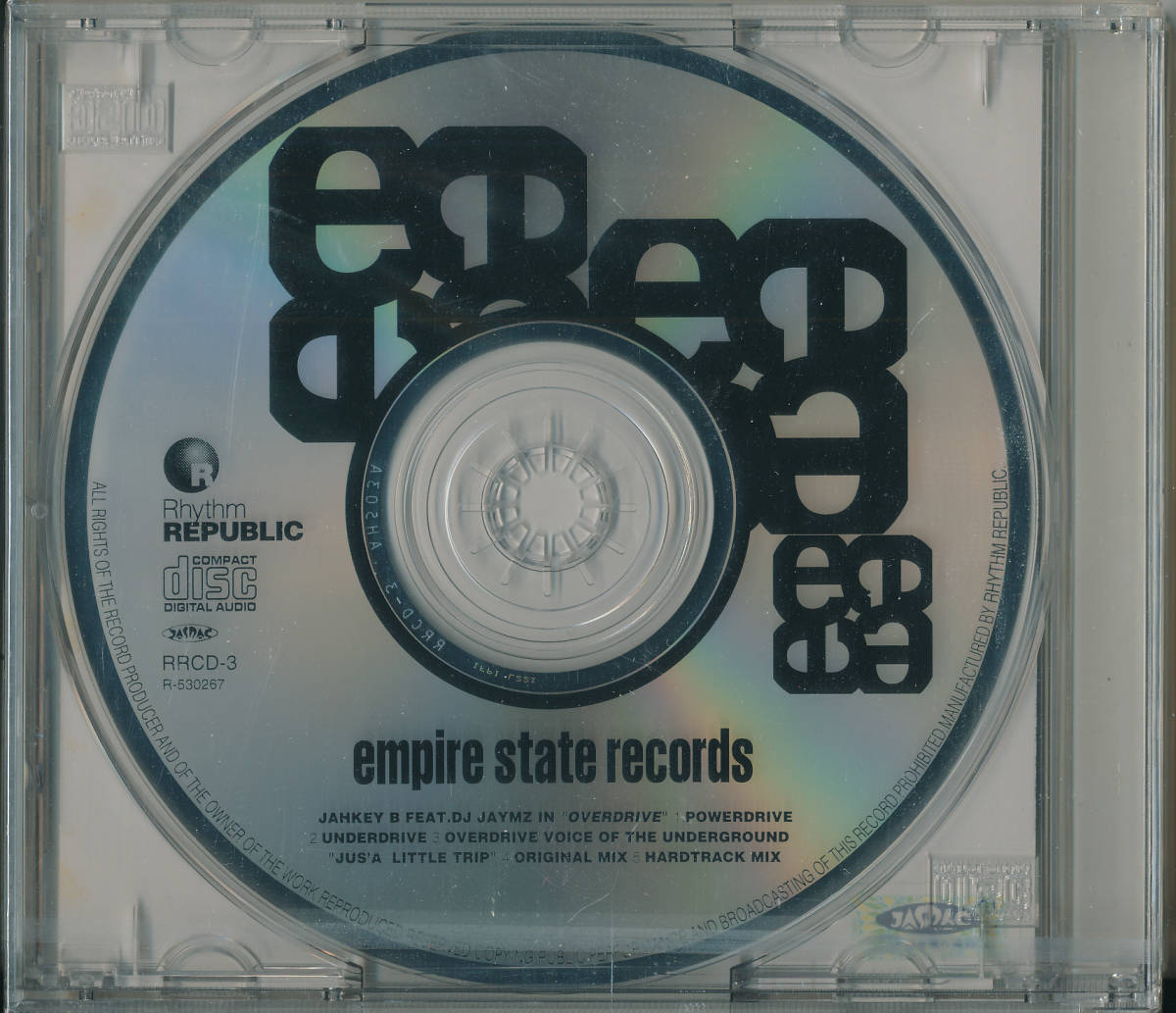 empire state records JAHKEY B FEAT. DJ JAYMZ IN OVERDRIVE / JUS' A LITTLE TRIP/未開封CD!!53714_画像2