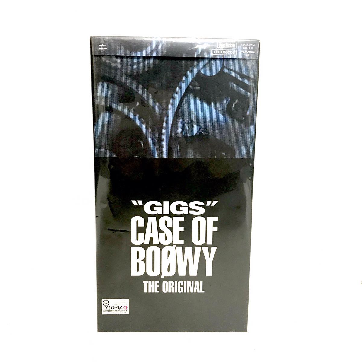 未開封品 BOΦWY CD 'GIGS' CASE OF BOφWY-THE ORIGINAL- 完全限定盤スペシャルボックス CD4枚組＋Tシャツ＋ステッカー封入 セット_画像1