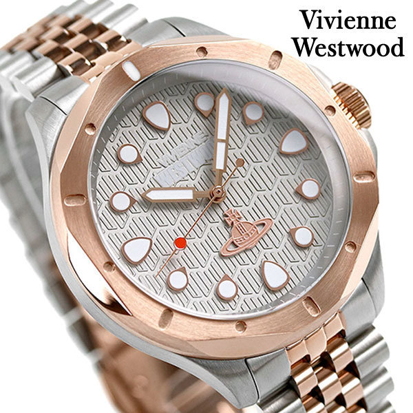 ヴィヴィアンウエストウッド 時計 40mm クオーツ メンズ 腕時計 VV219RSSL Vivienneの画像1