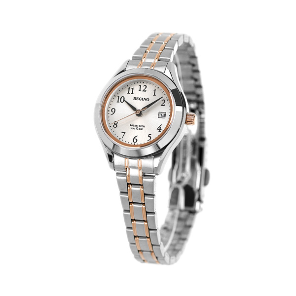  Citizen Regno часы солнечный женские наручные часы KM4-139-93 CITIZEN серебряный × розовое золото 