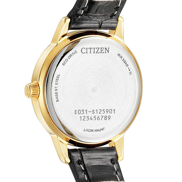 シチズン エコドライブ ソーラー レディース 腕時計 EM0932-10A CITIZEN ホワイト×ブラック_画像6