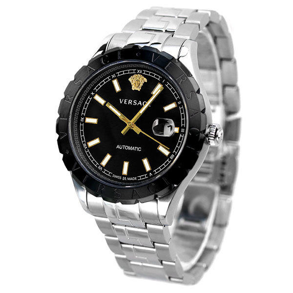 ヴェルサーチ 時計 ヘレニウム 42mm 自動巻き メンズ 腕時計 VEZI00321 VERSACE ブラック_画像2