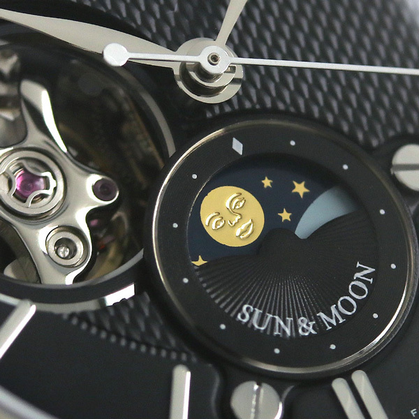  Orient Classic sun & moon semi skeleton 42mm self-winding watch RN-AS0001B wristwatch black CLASSIC