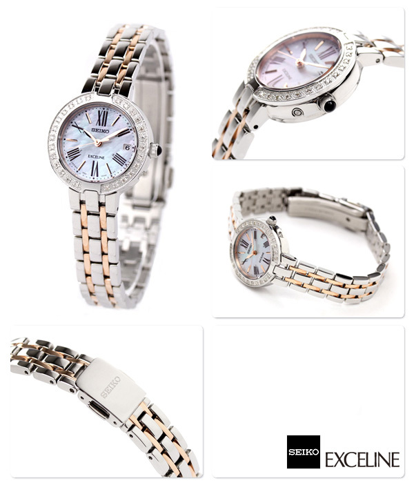 SEIKO ドルチェ&エクセリーヌ 電波ソーラー ダイヤモンド レディース SWCW008 腕時計_画像2