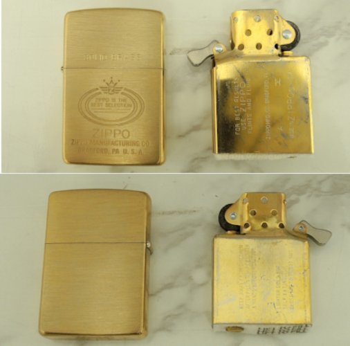 未使用品 Zippo SOLID BRASS BEST SELECTION ZIPPO MANUFACTURING CO. USA　ジッポ ベストセレクション オイルライター ソリッド ブラス_画像4