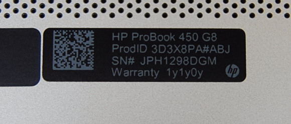 HP ProBook 450 G8 Intel Corei5-1135G7 2.40GHz RAM 16GB ストレージ SSD256GB 15.6inch (ジャンク) _画像3