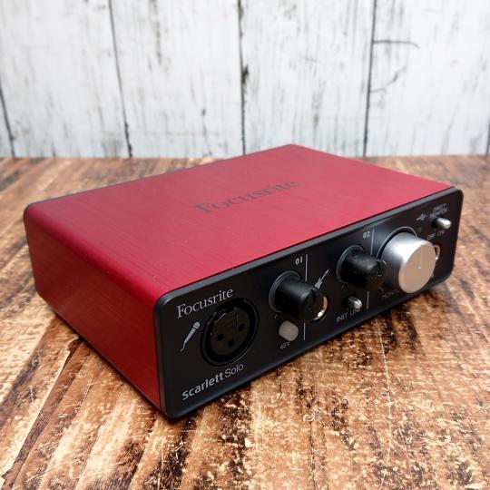 【動作確認済】FOCUSRITE オーディオインターフェース Scarlett Solo 24BIT 96KHz USB パソコン_画像2