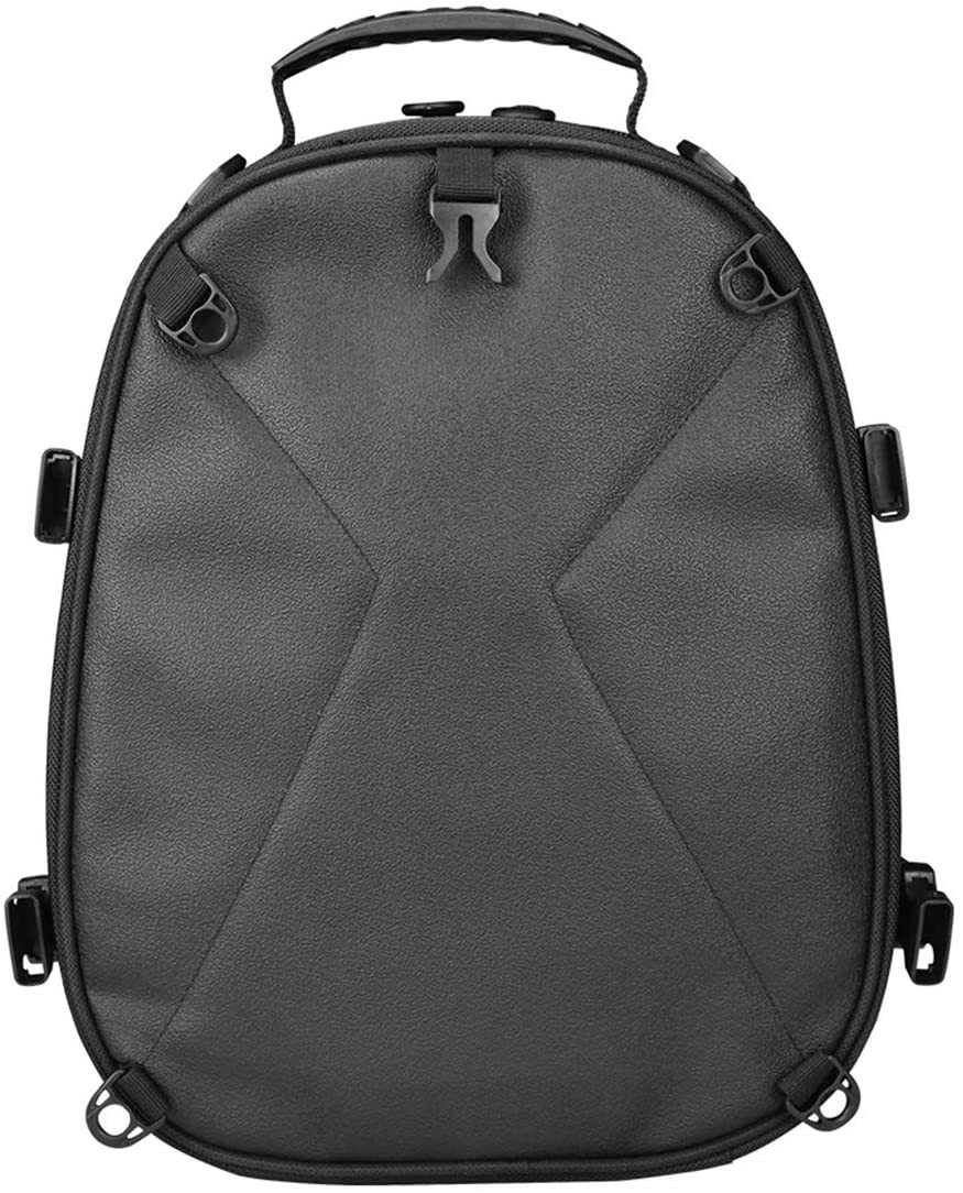  for motorcycle charcoal element fiber enhancing function equipped waterproof durability seat bag enhancing function equipped rucksack ( black )