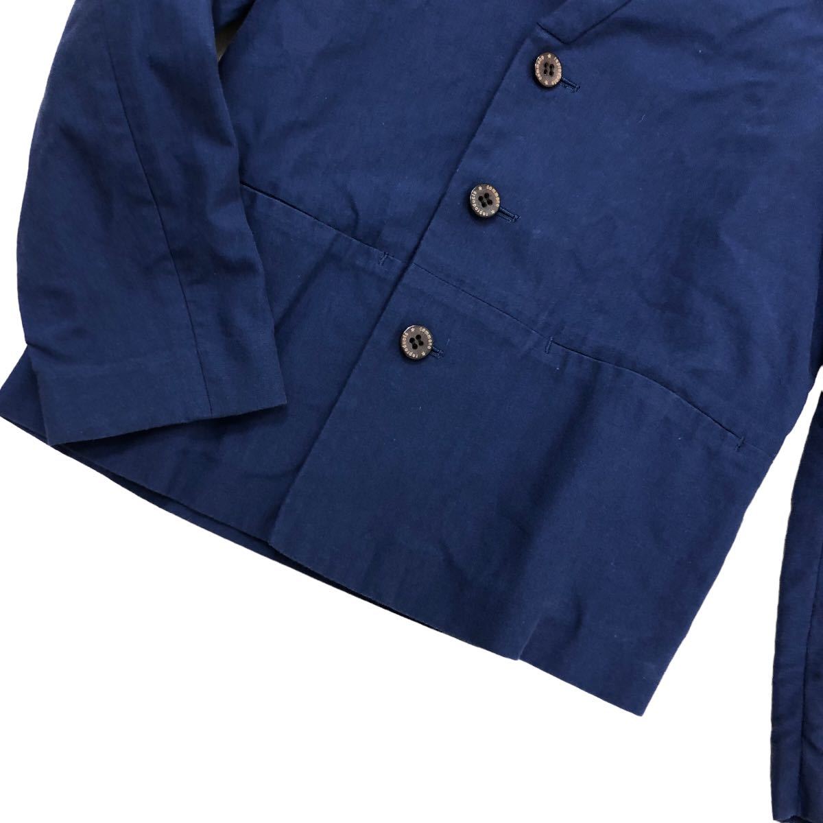NS082 日本製 COMMONO reproducts コモノ リプロダクツ ジャケット 上着 羽織り 綿100% コットン レディース ブルー 青_画像3