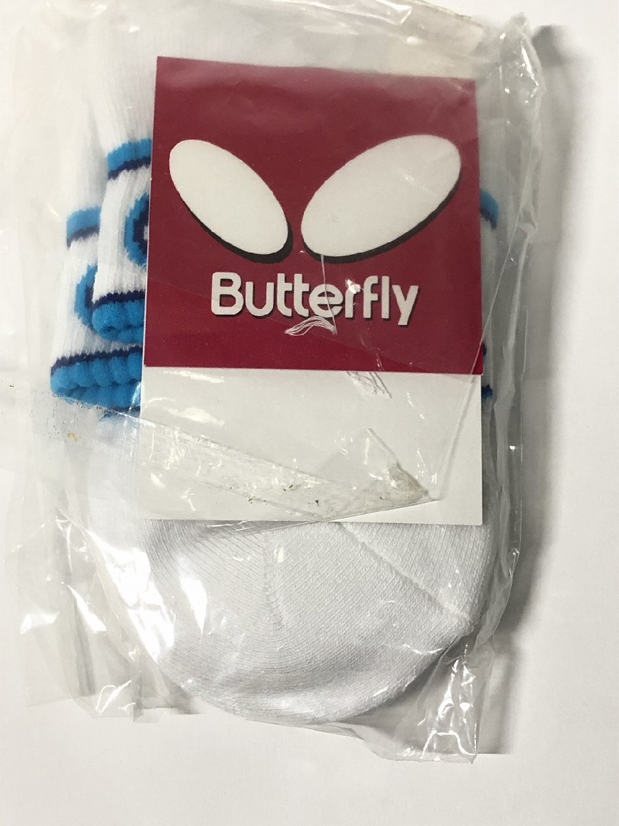 Butterflyバタフライ ソックス靴下 レディース 単品 22-24.5cm ショートソックス dralon ドラロン 素材使用 未使用 送料185円_画像1