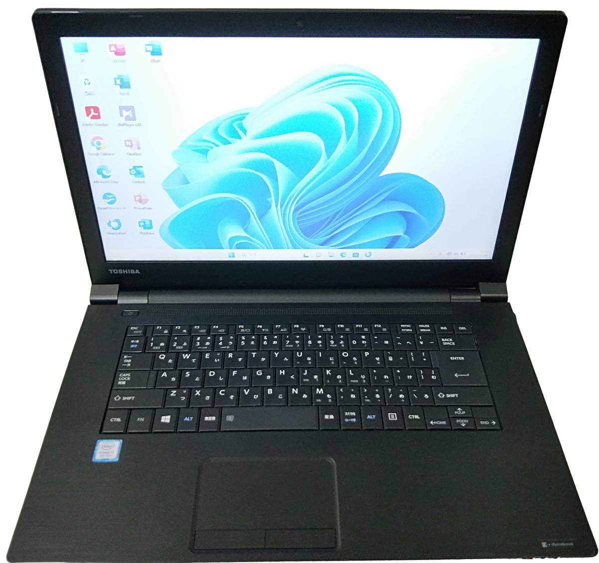 ★【驚速 TOSHIBA B65/M i7-8550U 1.80GHz x8+16GB+SSD512GB 15.6インチノートPC】Win11+Office2021 Pro/HDMI/EBカメラ■D100405_画像1