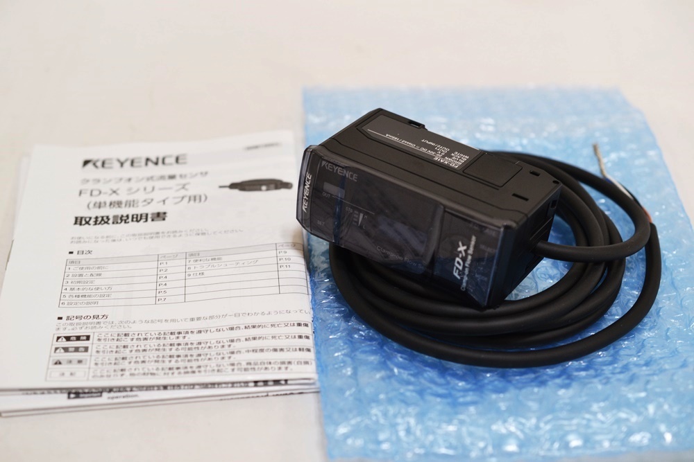 未使用 キーエンス クランプオン式流量センサ FD-XA1E 未使用 キーエンス クランプオン式流量センサ FD-XA1E