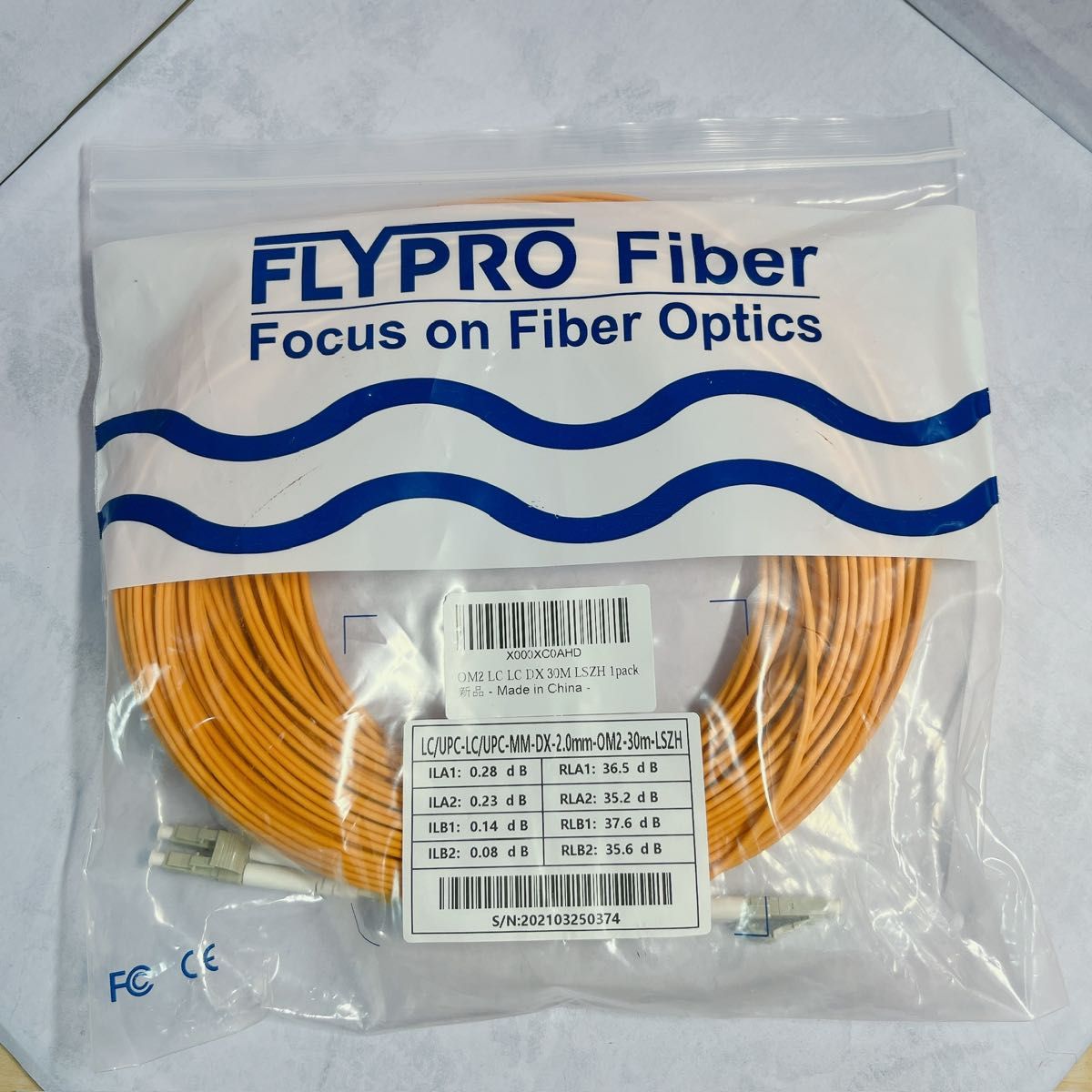 FLYPROFiber OM2 LC-LCファイバーパッチケーブル 2m - 映像機器