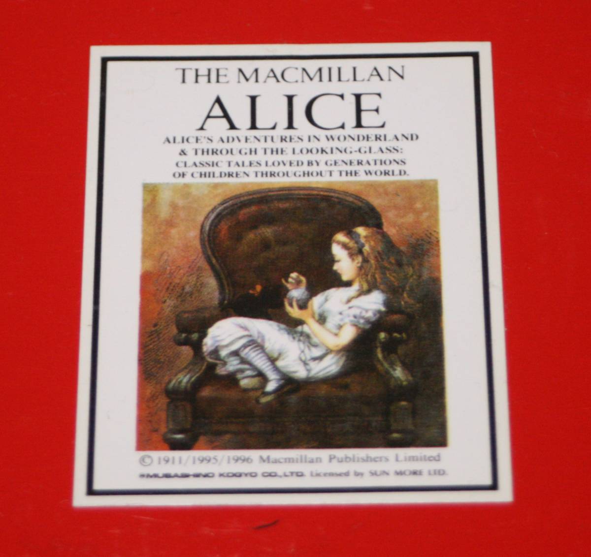 ★THE MACMILLAN ALICE　不思議の国のアリス　パスタ皿　５枚セット　直径２４ｃｍ位★_画像9