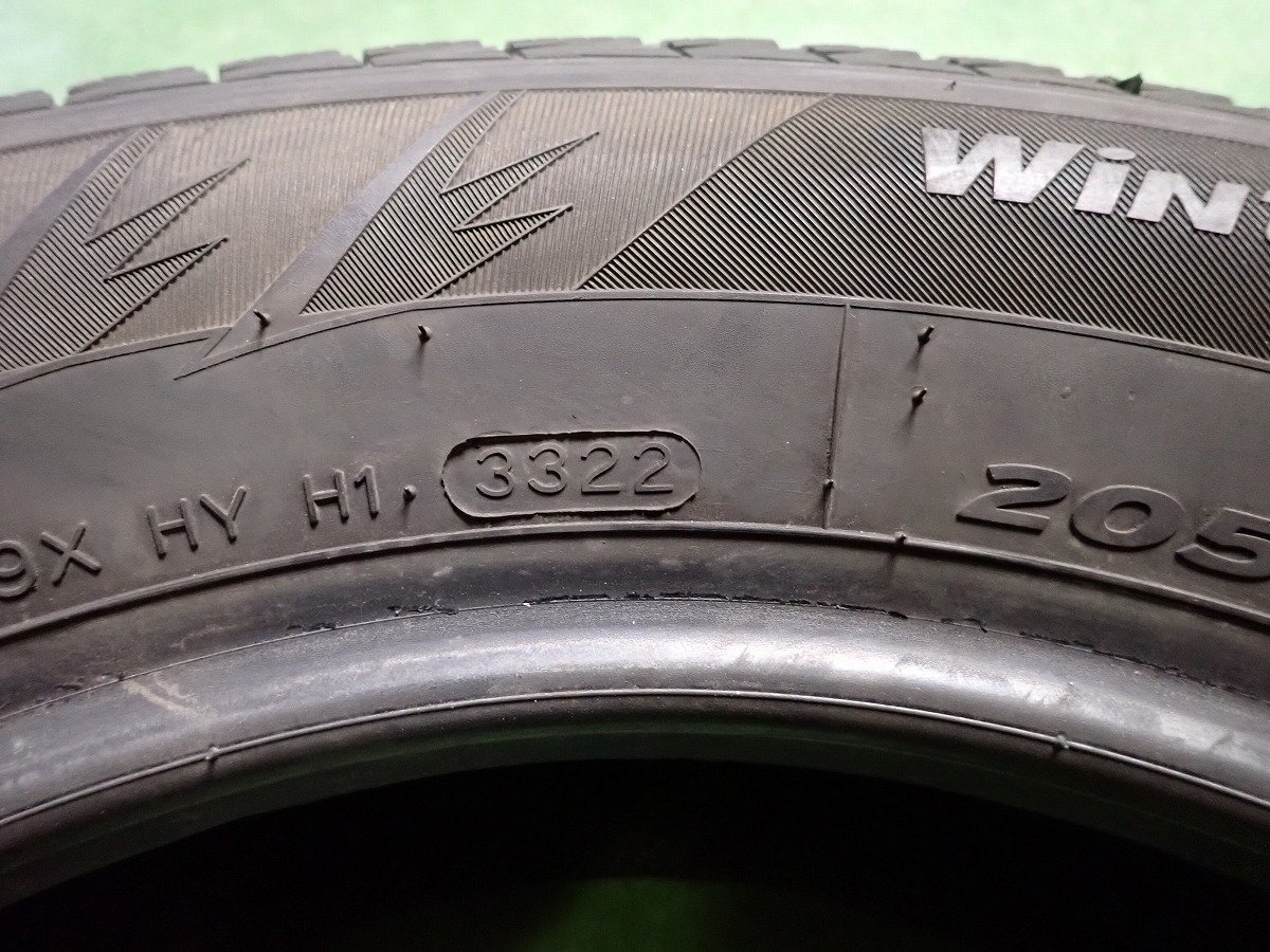 RK1041【送料無料205/60R16】1本 2022年製 ハンコック Winter i＊cept IZ 2A 中古スタッドレス ノア VOXY ステップワゴン 《即決》_画像7