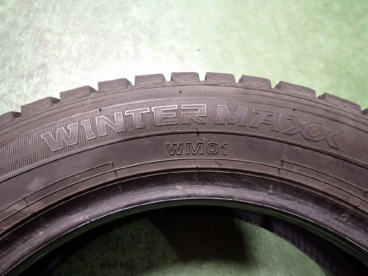 RK1108【送料無料165/65R15】1本 ダンロップ WINTERMAXX WM01 2017年製 中古スタッドレスタイヤ デリカD:2 ソリオ タフトなどへ《即決》_画像6