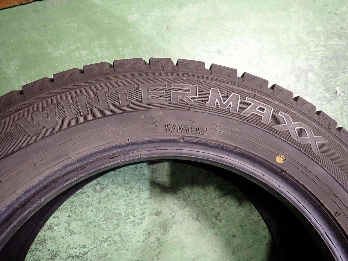 RK1154【送料無料195/60R16】2本 ダンロップ WINTERMAXX WM02 中古スタッドレス セレナ オーリス ルミオン 《即決》_画像6