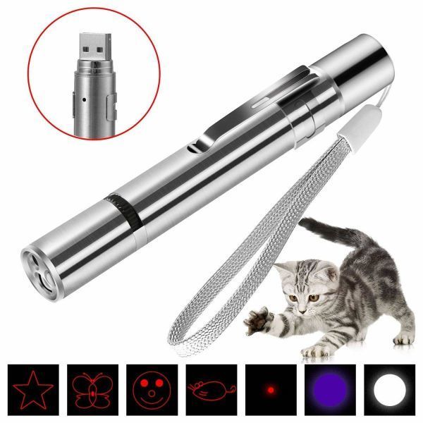  cat toy pet shines toy LED pointer USB direct .. rechargeable pet toy LED light 