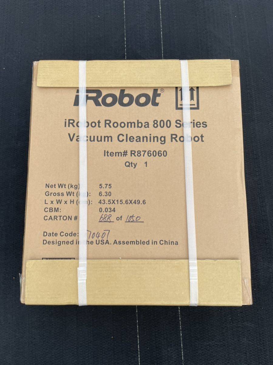 オリジナル 新品未開封！Roomba ルンバ iRobot 876 自動掃除機 R876060
