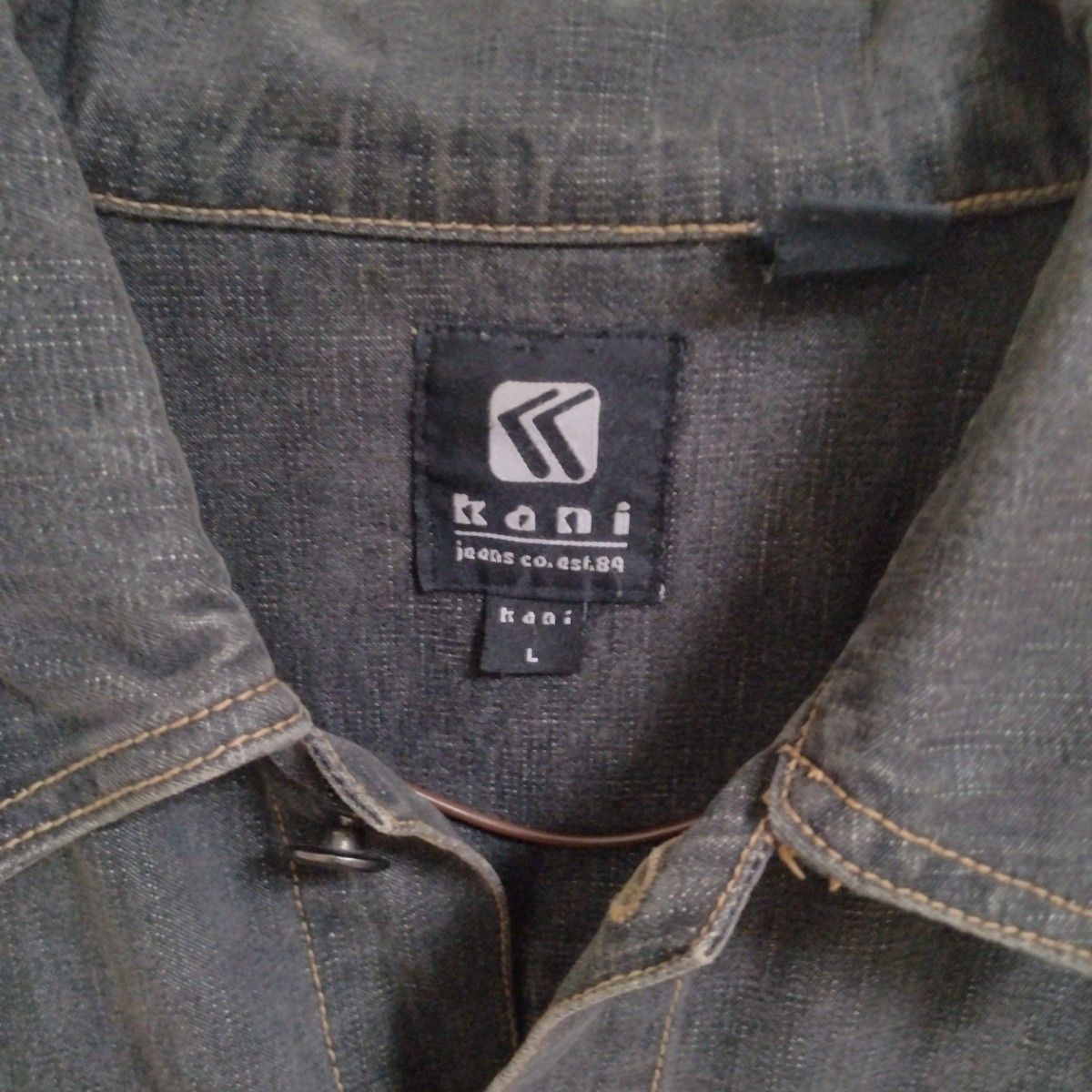 KARL KANI　JEANS　カールカナイ　ブラックデニム　ジャケット　Gジャン　カバーオール