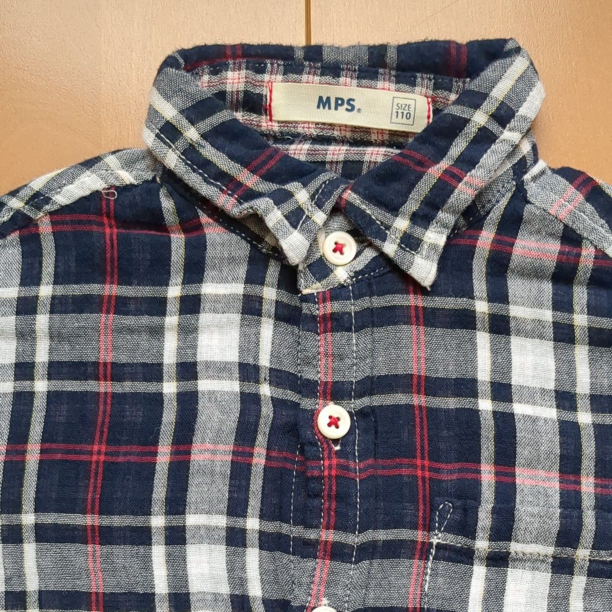☆MPS☆  キッズ  チェックシャツ  綿100％  110サイズ