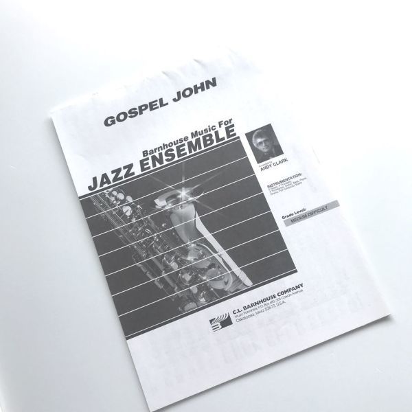  import musical score big band gospel * John bar n house company finger . person for full score / part . complete set . Jazz * ensemble Jeff * start Inver g