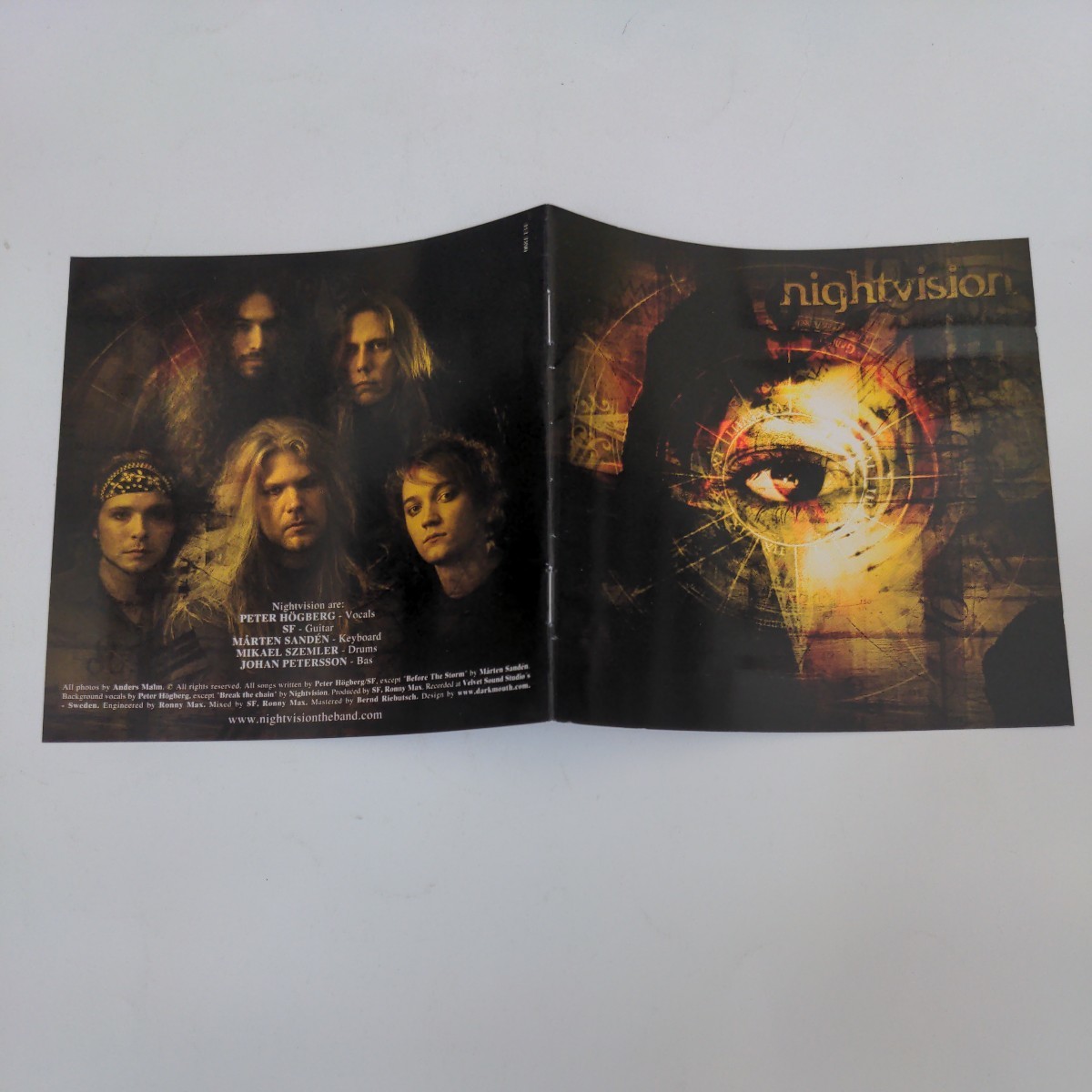 Nightvision　Sweden　正統派ヘヴィメタル　ハードロック　Heavy Metal Hard Rock　輸入盤CD　2005年リリース_画像3