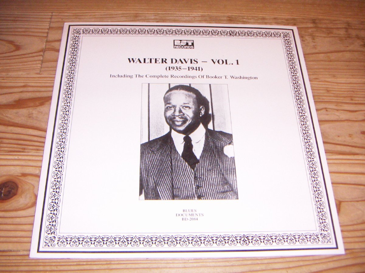 LP：WALTER DAVIS VOL.1 1935-1941 ウォルター・デイヴィス：20曲：Documents：オーストリア盤_画像1